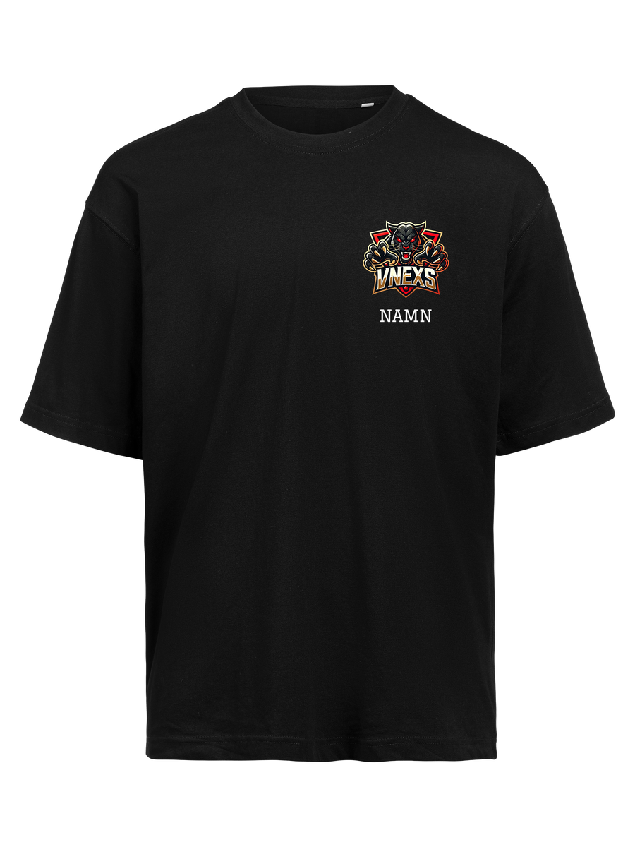 T-shirt oversized Brösttryck