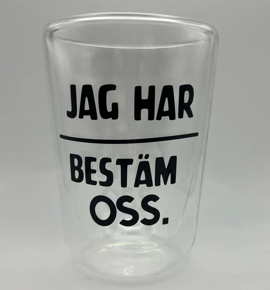 Kaffeglas - Bestämt oss