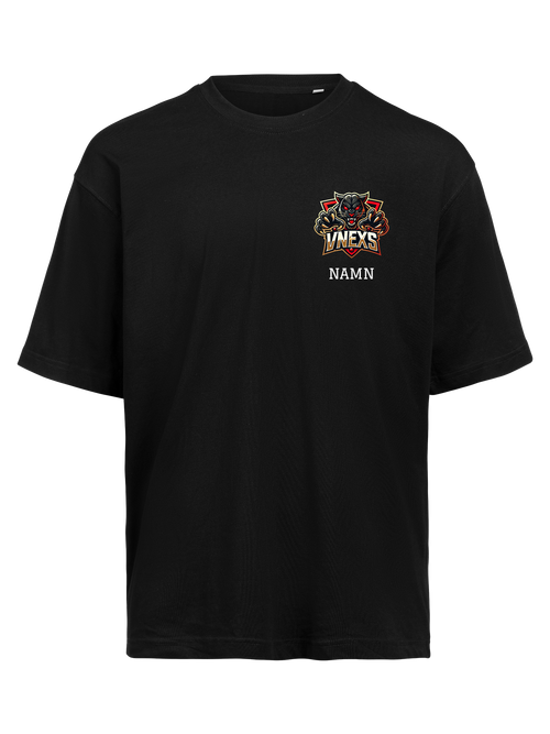 T-shirt oversized Brösttryck