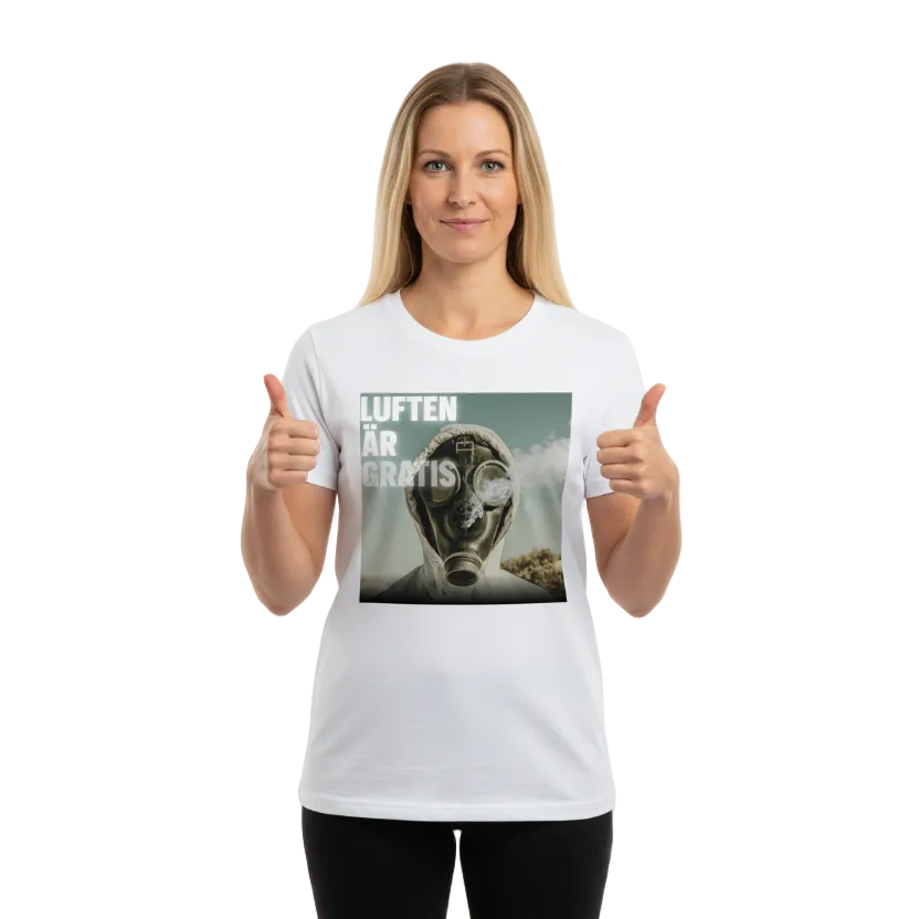 Luften är gratis Studiobild - Tummen upp