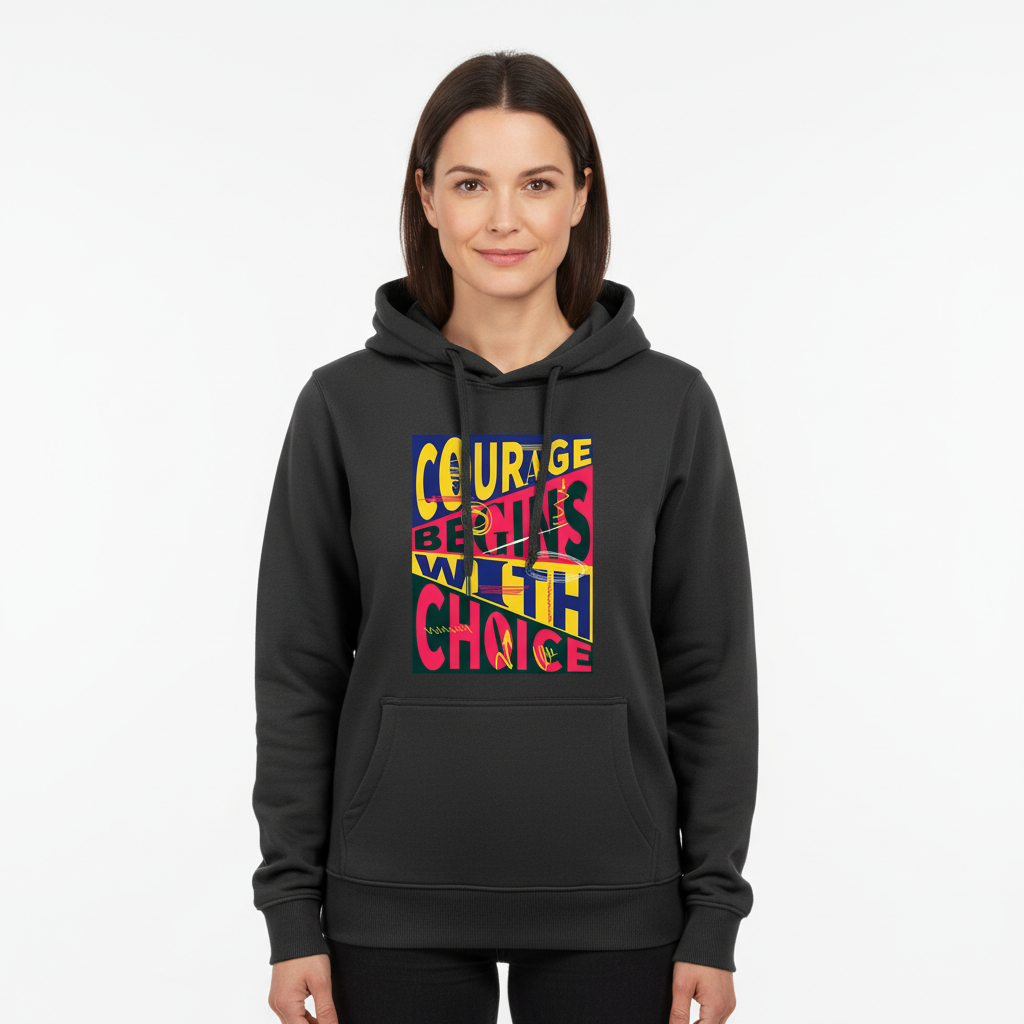 Produktbild av 40-årig kvinna i svart hoodie