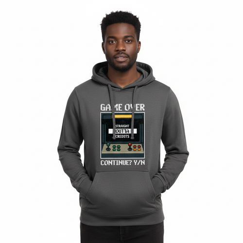 Produktbild av kille i grå hoodie