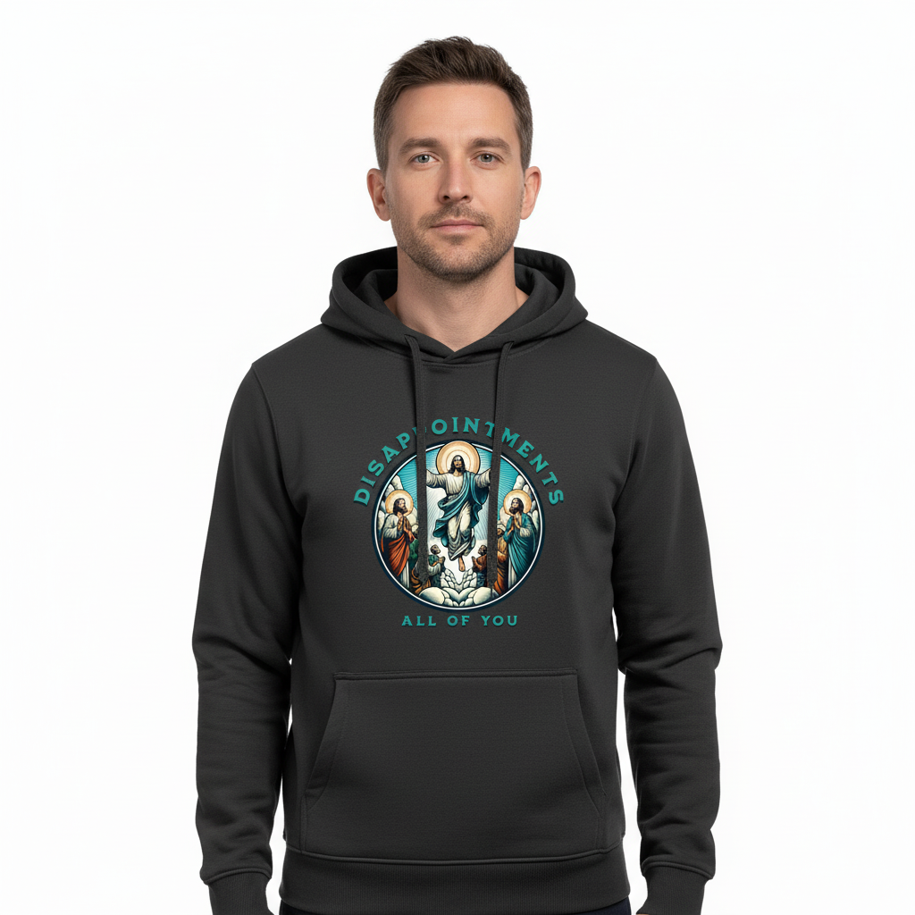 Produktbild av rakad man i 40-årsåldern i svart hoodie