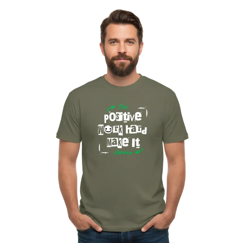 Stay Positive Herr Studiobild - Händer i fickor