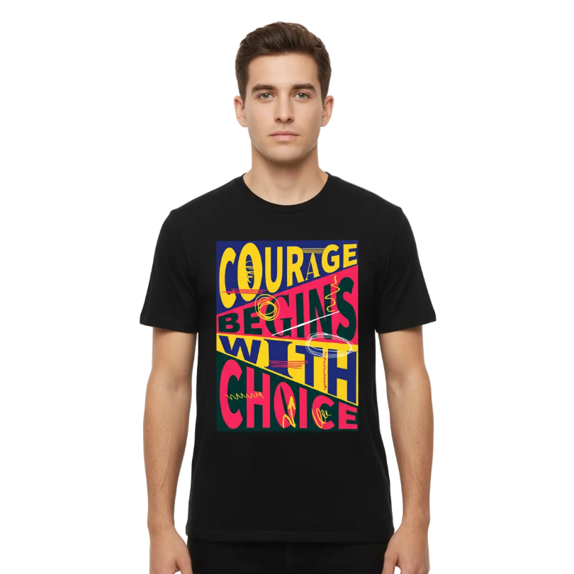 Variant 1 - Framifrån, armarna vid sidan