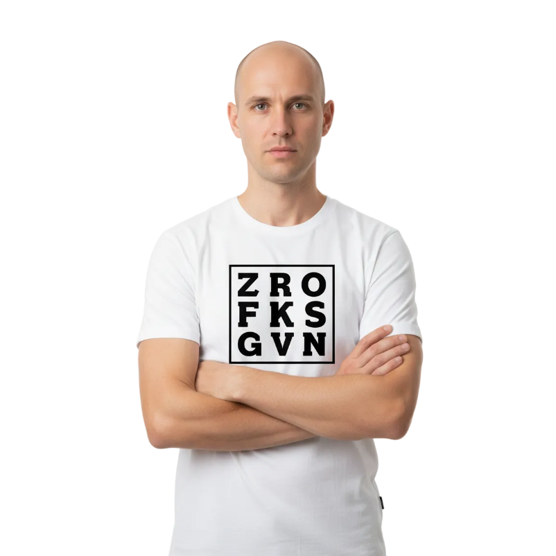 Zero F*cks Given Studiobild - Korsade armar